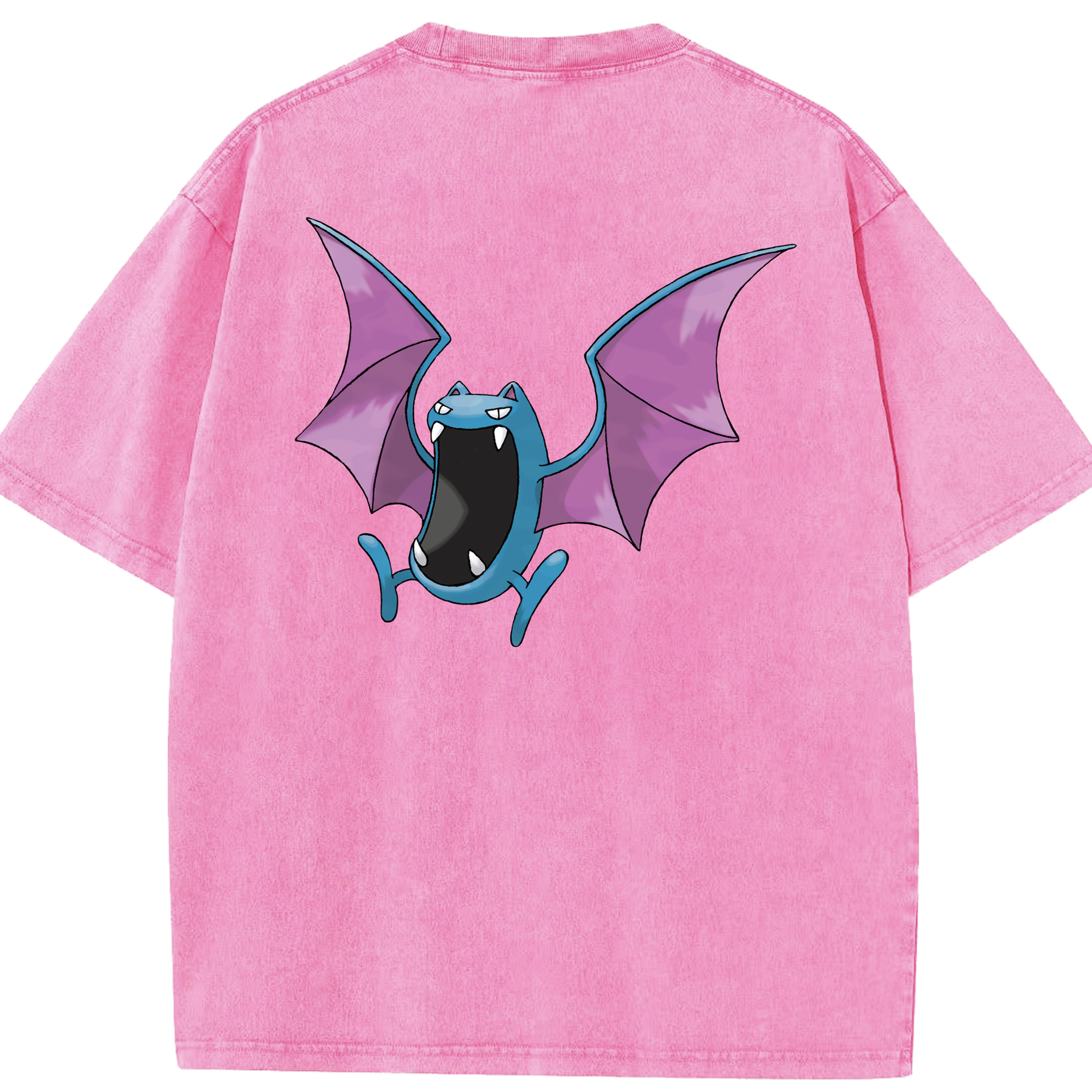 （画像用） ポケットモンスター Pokémon 綿100% ヴィンテージ風 半袖Tシャツ（背面プリント）